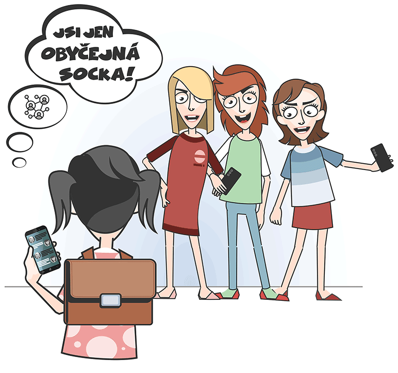 na instáči se  mi smějí,<br>že jsem socka